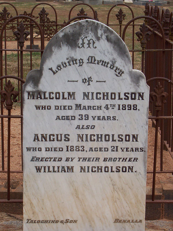 MALCOLM NICHOLSON