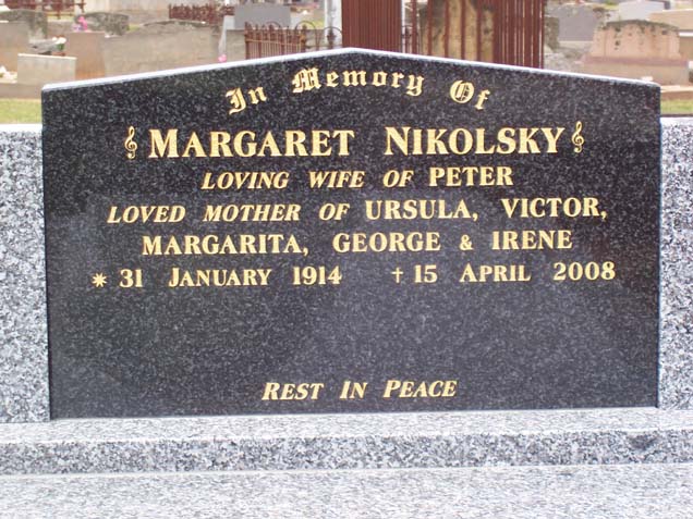 MARGARET NIKOLSKY