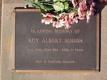 ROY ALBERT BINION