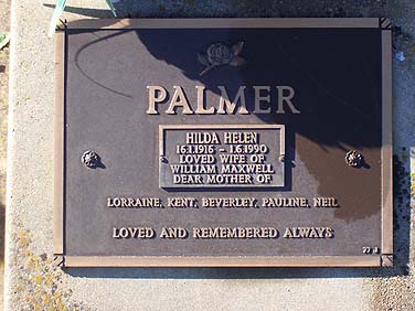 HILDA HELEN PALMER