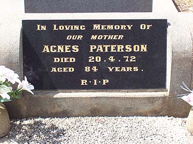 AGNES ISOBEL PATERSON