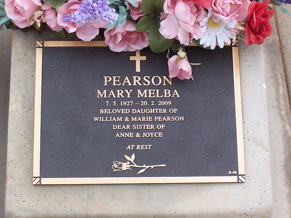MARY MELBA (Miss) PEARSON