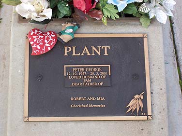 PETER GEORGE PLANT