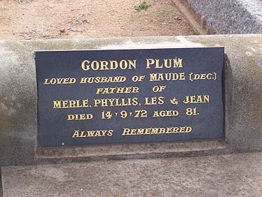 GORDON PLUM