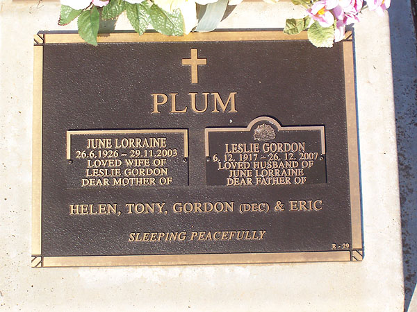 LESLIE GORDON PLUM