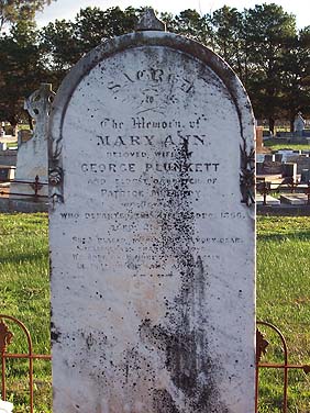 MARY ANN PLUNKETT