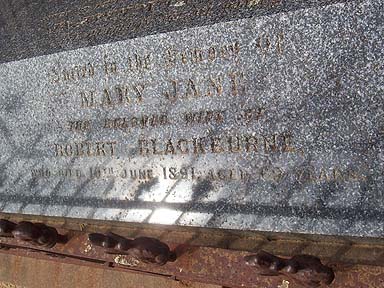 MARY JANE BLACKBURNE