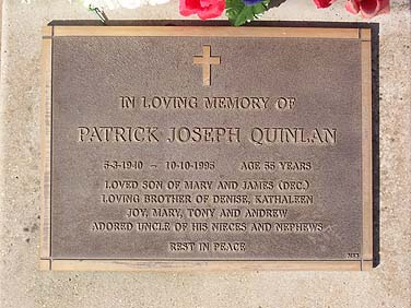 PATRICK JOSEPH QUINLAN