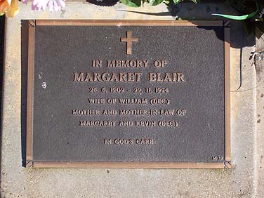 MARGARET BLAIR