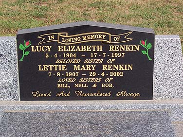 LUCY ELIZABETH RENKIN