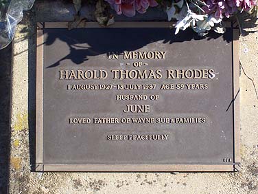 HAROLD THOMAS RHODES