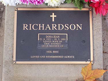 DORA JEAN RICHARDSON