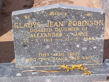 GLADYS JEAN ROBINSON