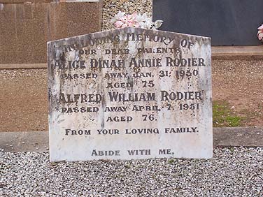 ALFRED WILLIAM RODIER