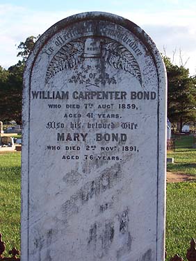 WILLIAM CARPENTER BOND