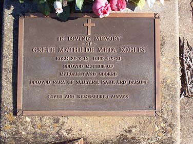 GRETA MATILDA ROHLFS