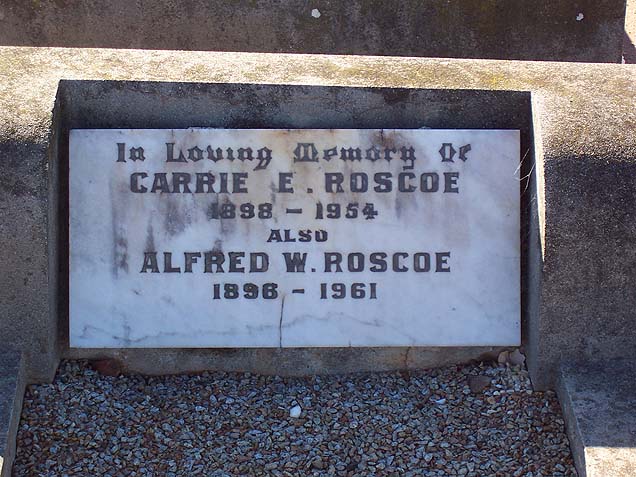 ALFRED WILLIAM ROSCOE