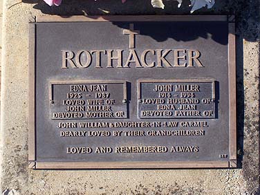 JOHN MILLER ROTHACKER