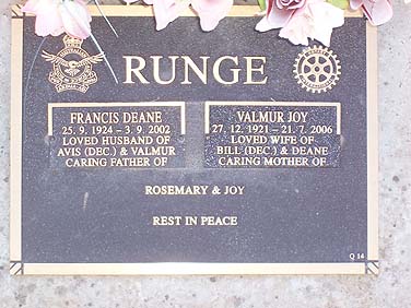 FRANCIS DEANE RUNGE