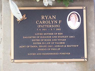 CAROLYN FRANCES RYAN