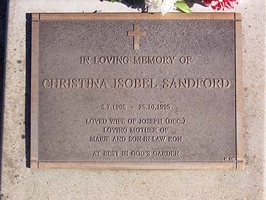 CHRISTINA ISOBEL SANDFORD