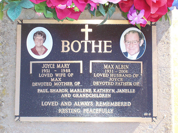 JOYCE MARY BOTHE