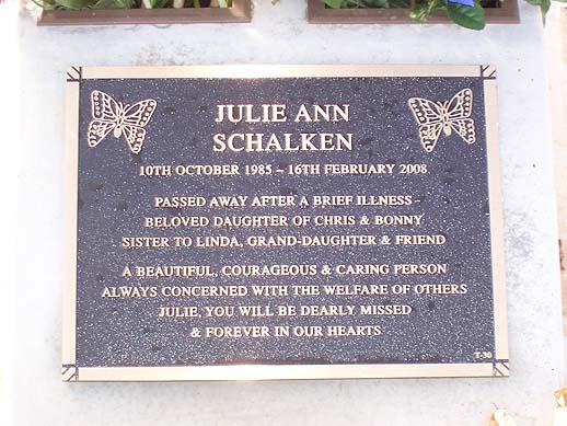 JULIE ANN SCHALKEN