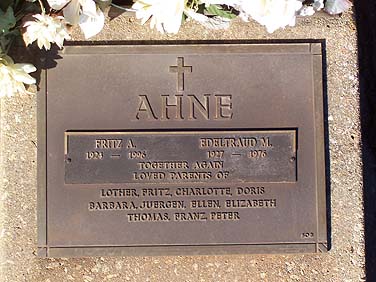 FRITZ AHNE