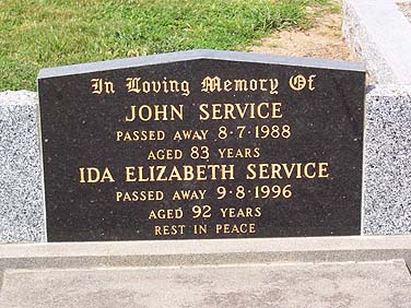 IDA ELIZABETH SERVICE