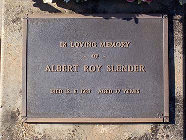 ROY ALBERT SLENDER