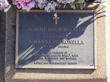 JOHANNA PETRONELLA BOUWMEESTER