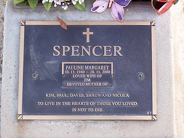 PAULINE MARGARET SPENCER