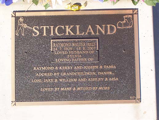 RAYMOND WALTER STICKLAND