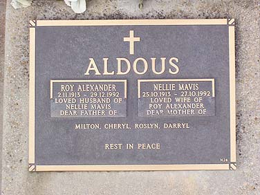 ROY ALEXANDER ALDOUS