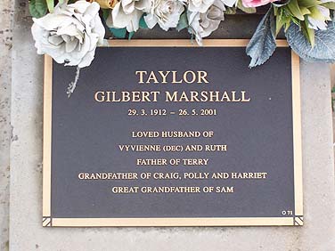 GILBERT MARSHALL TAYLOR