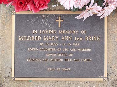 MILDRED MARY-ANN TENBRINK