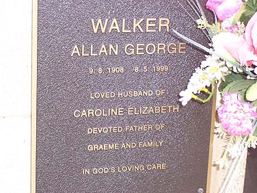 ALLAN GEORGE WALKER