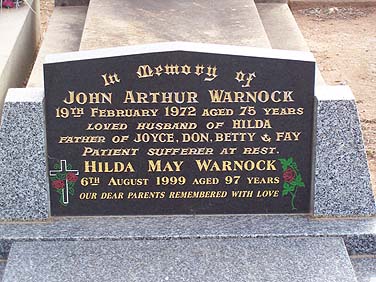 JOHN ARTHUR WARNOCK
