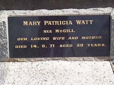 MARY PATRICIA WATT