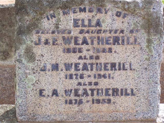 ELIZA ANN WEATHERILL