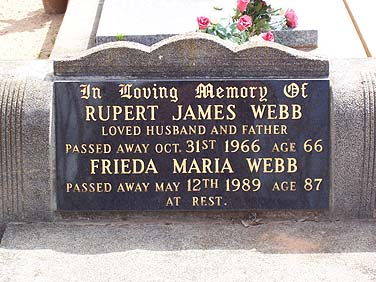 FRIEDA MARIA WEBB