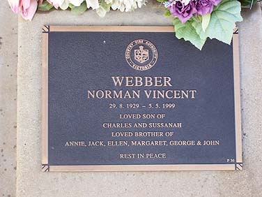 NORMAN VINCENT WEBBER