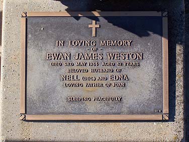 EWAN JAMES WESTON