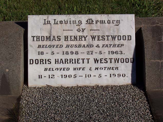 DORIS HARRIET WESTWOOD