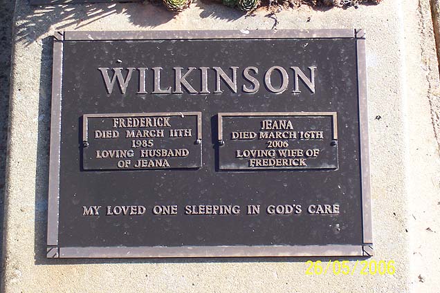 FREDERICK WILKINSON