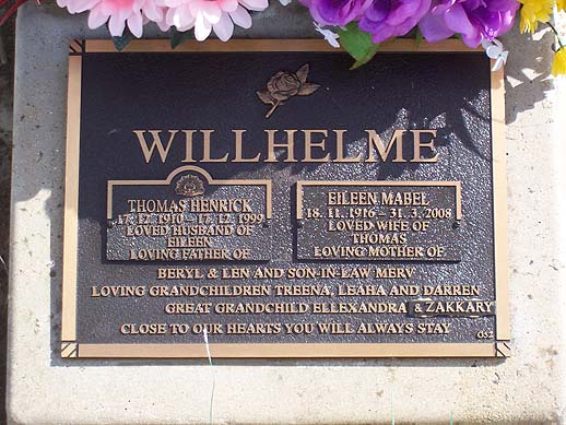 EILEEN MABEL WILLHELME