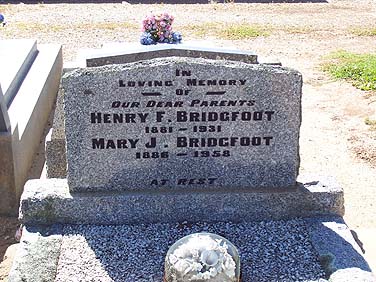 MARY JENKINS BRIDGFOOT