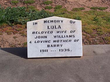 DOROTHY LOLA WILLIAMS