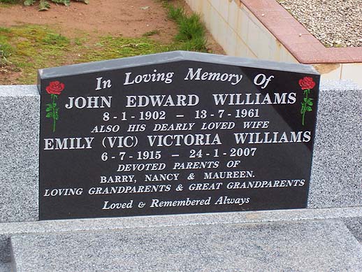 EMILY VICTORIA VIC WILLIAMS