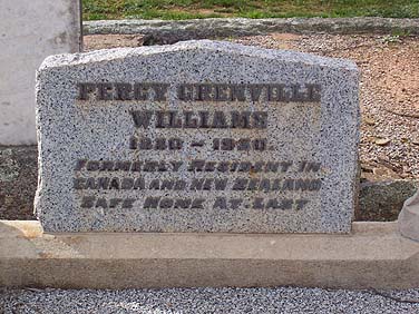 PERCY GRENVILLE WILLIAMS